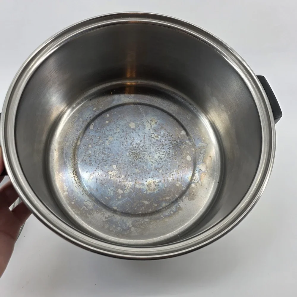 Flint Ware by Ecko Dutch Oven 6Qt Stock Pot Stainless Steel With Lid Vintage